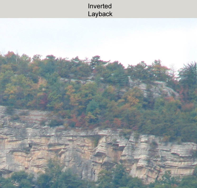 Panorama of the Near Trapps and Trapps taken at full zoom.  The resulting jpg is about 40,000 pixels wide, so I broke it into three pieces for the web site.  The high resolution version of this photo has enough detail to identify individual climbers had any been on the cliff early that morning. (Category:  Rock Climbing and Ice Climbing)