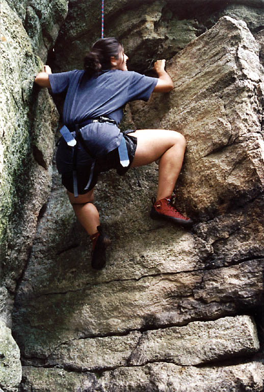 Climbing with Rachel, Hussein and Brett. (Category:  Rock Climbing)