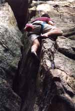 Climbing with Rachel, Hussein and Brett. (Category:  Rock Climbing)