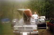 Loading canoes at the end of the trip. (Category:  Paddling)