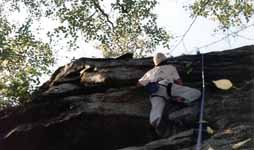 Sarah climbing. (Category:  Rock Climbing)