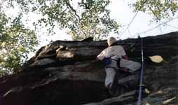 Sarah climbing. (Category:  Rock Climbing)