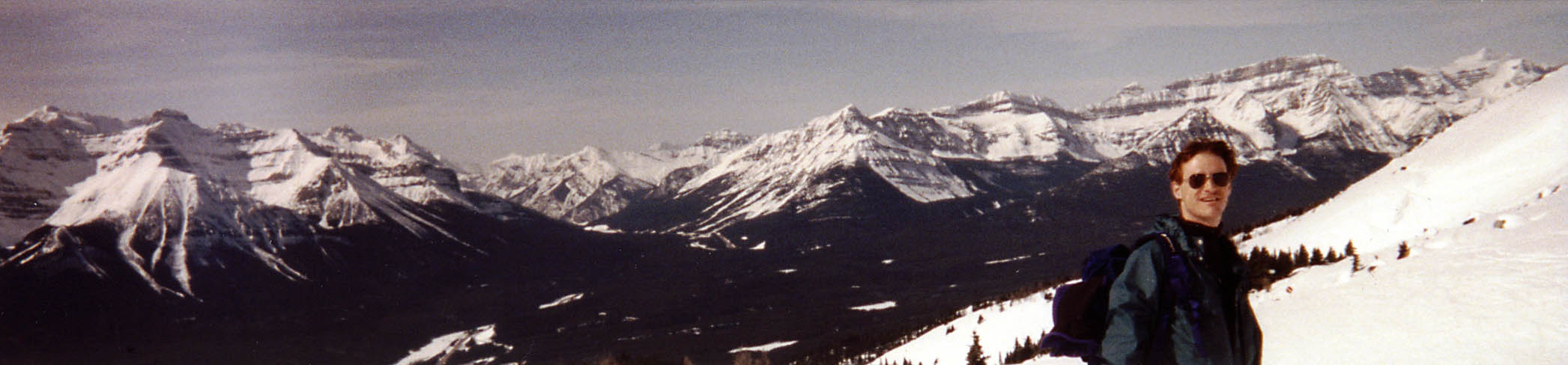 In the Canadian Rockies. (Category:  Skiing)