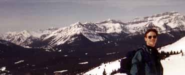 In the Canadian Rockies. (Category:  Skiing)