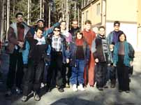 Vince, Danny, Phil, Adam, Dave, Henrik, Sharon, Andy, Steve, me and Michele. (Category:  Skiing)
