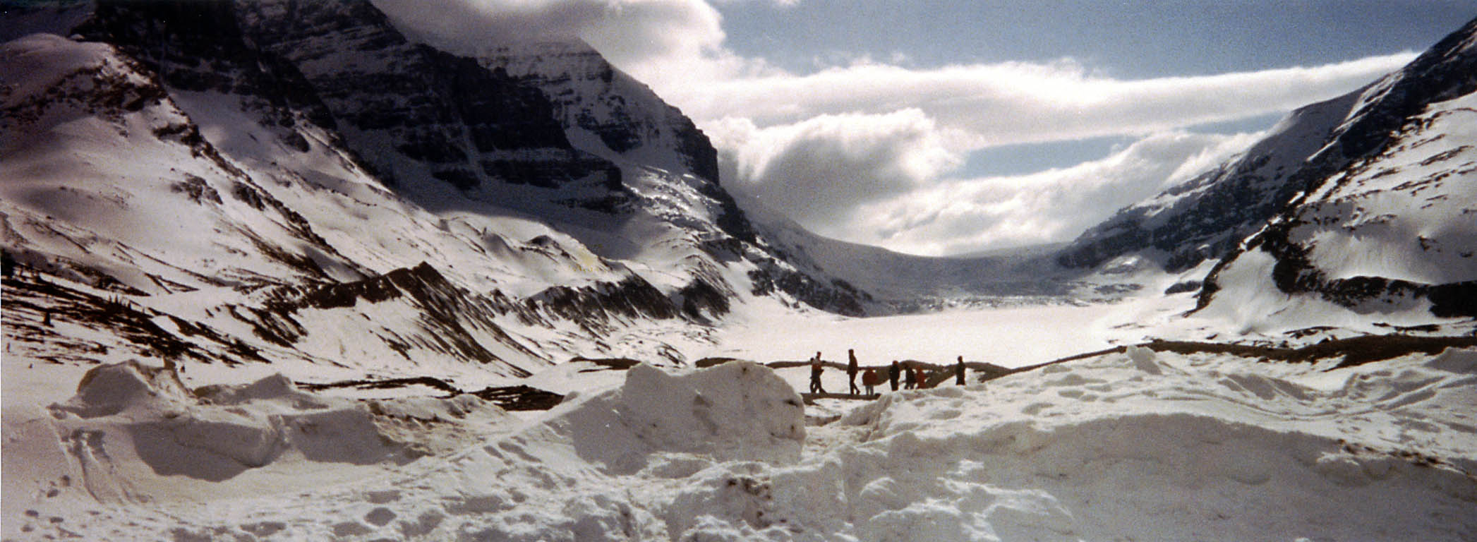 Our group hiking on Athabasca glacier. (Category:  Skiing)