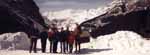 Me, Sharon, Andy, Michele, Steve, Dave, Beth and Vince down at Lake Louise. (Category:  Skiing)