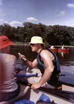 Joanna and me after switching hats. (Category:  Paddling)