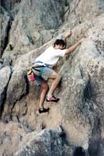 Brett posing for the camera. (Category:  Rock Climbing)