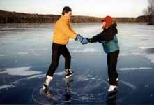 Me and Marci skating. (Category:  Skiing)