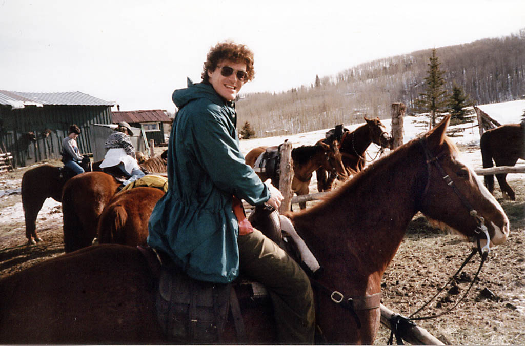 Horseback riding. (Category:  Skiing)