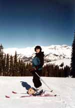 Marci at Telluride. (Category:  Skiing)