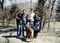 Sharon, Mike, me and Marci with Mandel and Lance. (Category:  Camping)