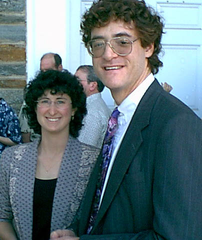 Marci and me at Heather and John's wedding. (Category:  Camping)