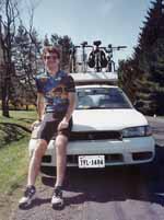 Very proud of my four bike roof rack. (Category:  Biking)