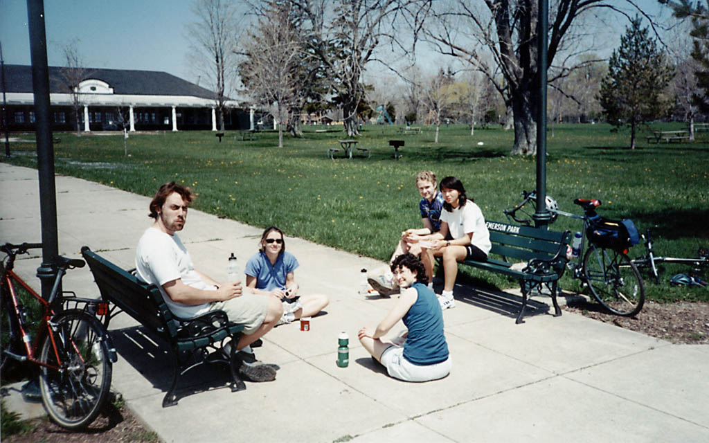 Will, Kathy, Marci, Josh, Jinmi. (Category:  Biking)