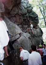 Climbing at Sugarloaf. (Category:  Rock Climbing)