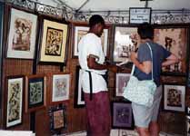 Hussein in his booth (Category:  Family)