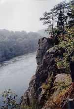 Climbers setting a toprope. (Category:  Rock Climbing)