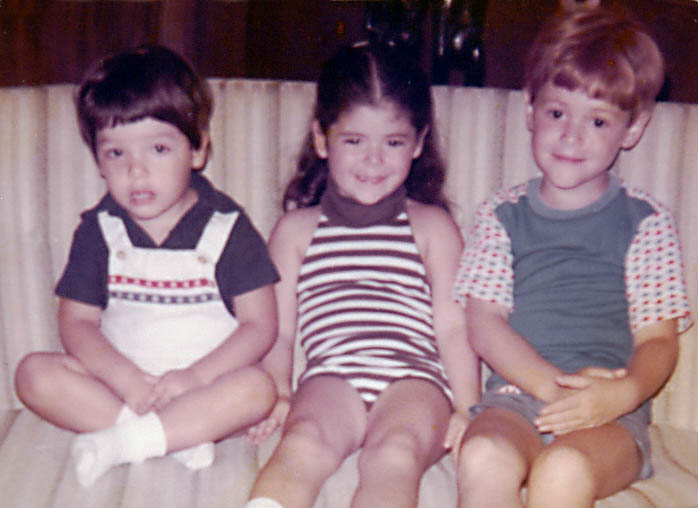 Brett, Rachel and I in 1973. (Category:  Family)
