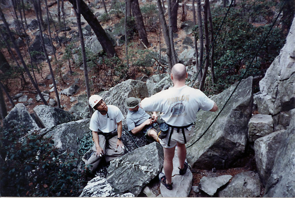 Climbing at Sugarloaf. (Category:  Rock Climbing)