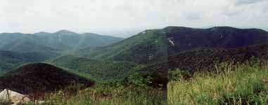 Panorama of the area where I was hiking. (Category:  Backpacking)