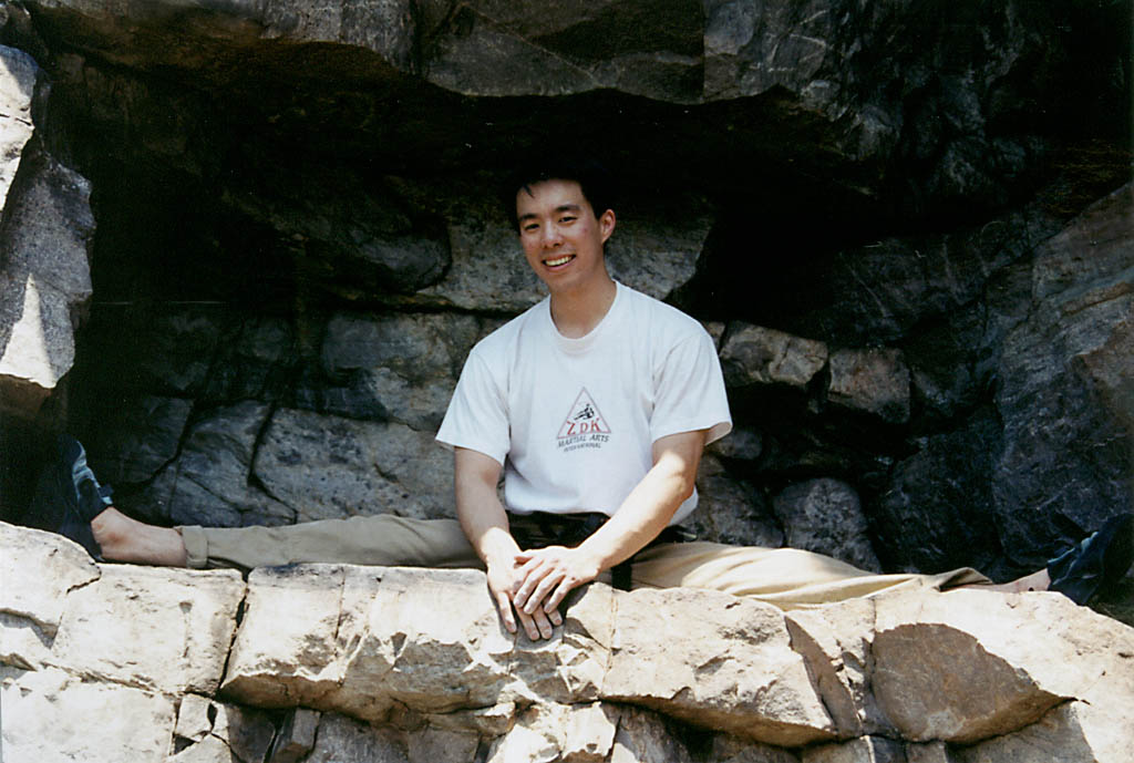 Brian demonstrating insane flexibility. (Category:  Rock Climbing)