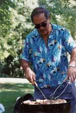 Dad grilling. (Category:  Family)