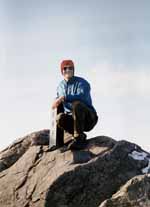 At the summit marker. (Category:  Travel)