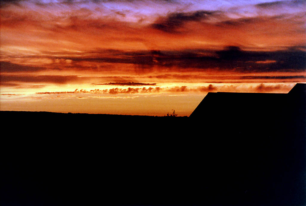 Beautiful sunset viewed from my kitchen. (Category:  Residence)