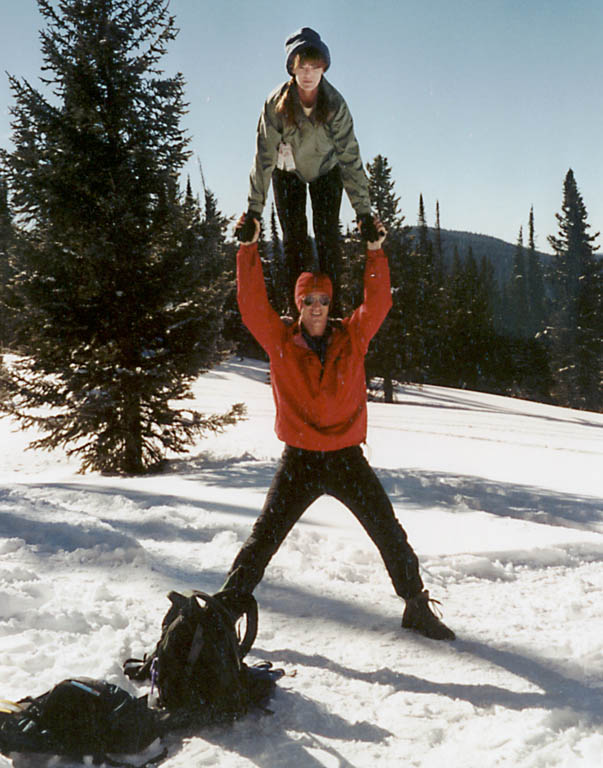 Me and Stacy in Routt National Forest (Category:  Skiing)