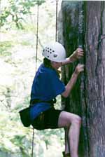 Jo climbing. (Category:  Rock Climbing)