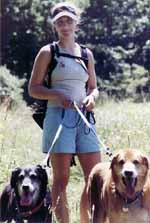 Lindsay with Mandel and Lance. (Category:  Hiking)