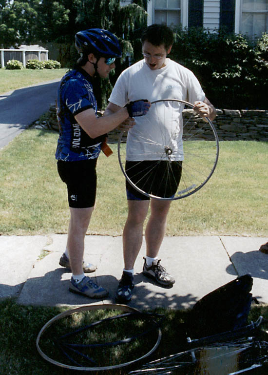 One of seven(!) flat tires during the ride. (Category:  Biking)