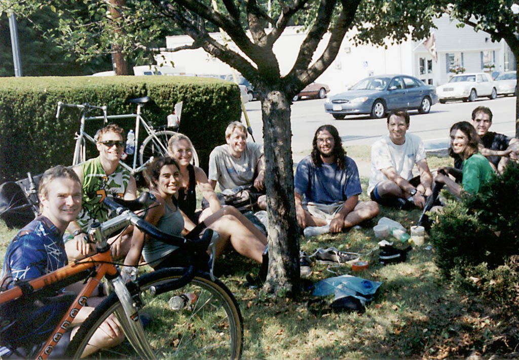 Josh, me, Liz, Melissa, Marc, Rich, Charles, Laura and Ari. (Category:  Biking)