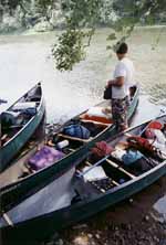 Will and the three canoes. (Category:  Paddling)