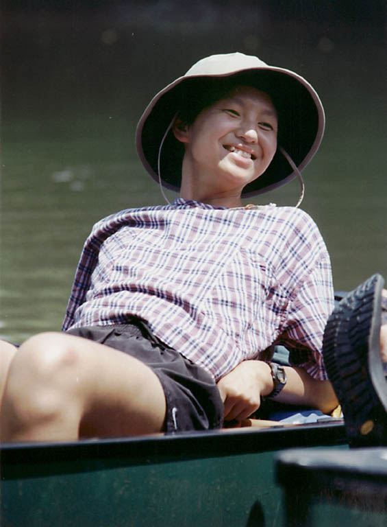 Jinmi relaxing. (Category:  Paddling)