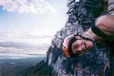 Being a goof. (Category:  Rock Climbing)