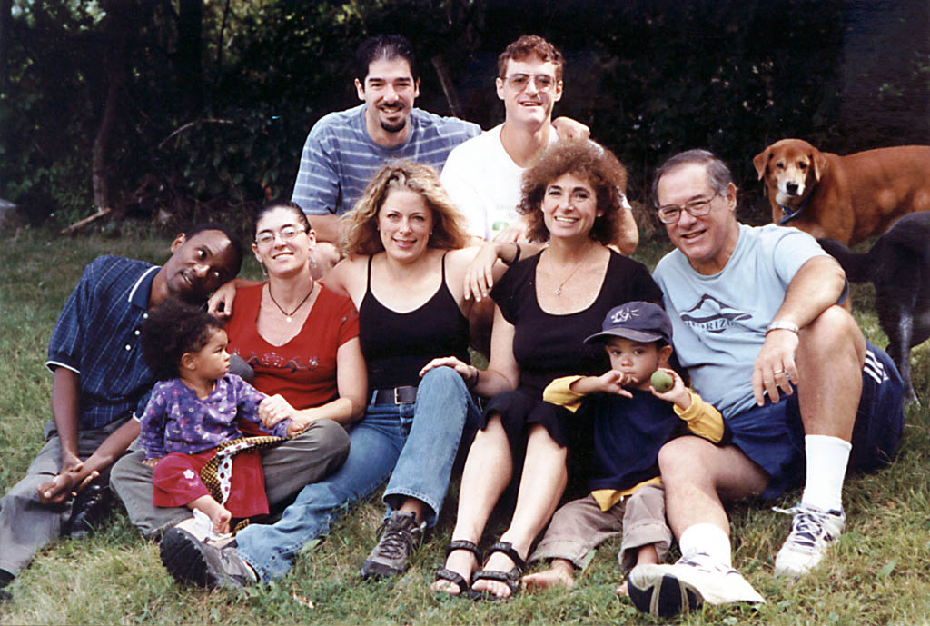 Family portrait in my back yard. (Category:  Family)