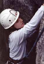 Ijfke climbing. (Category:  Rock Climbing)