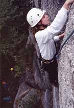 Ijfke climbing. (Category:  Rock Climbing)