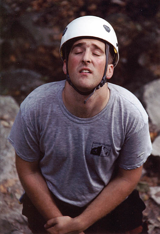 Marcus meditating. (Category:  Rock Climbing)