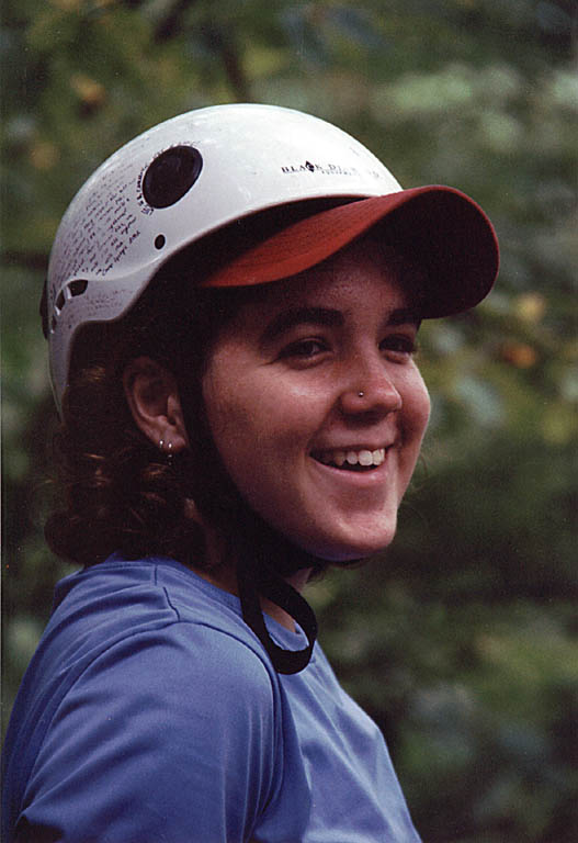 Lindsay posing. (Category:  Rock Climbing)