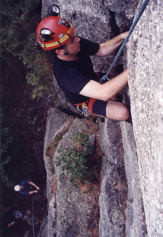 Jason climbing. (Category:  Rock Climbing)