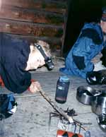 Josh trying to cook a stick?! (Category:  Backpacking)