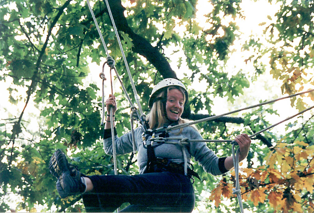 Becky again. (Category:  Tree Climbing)