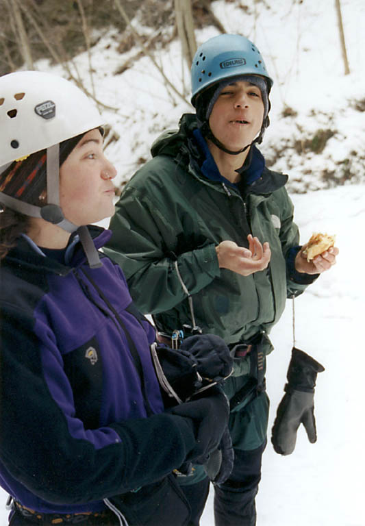 Whitney and Joe. (Category:  Ice Climbing)