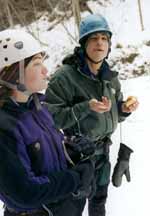 Whitney and Joe. (Category:  Ice Climbing)