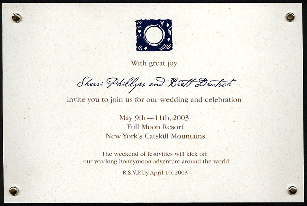 Brett and Sherri's Wedding. (Category:  Family)