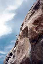 Tom climbing. (Category:  Rock Climbing)